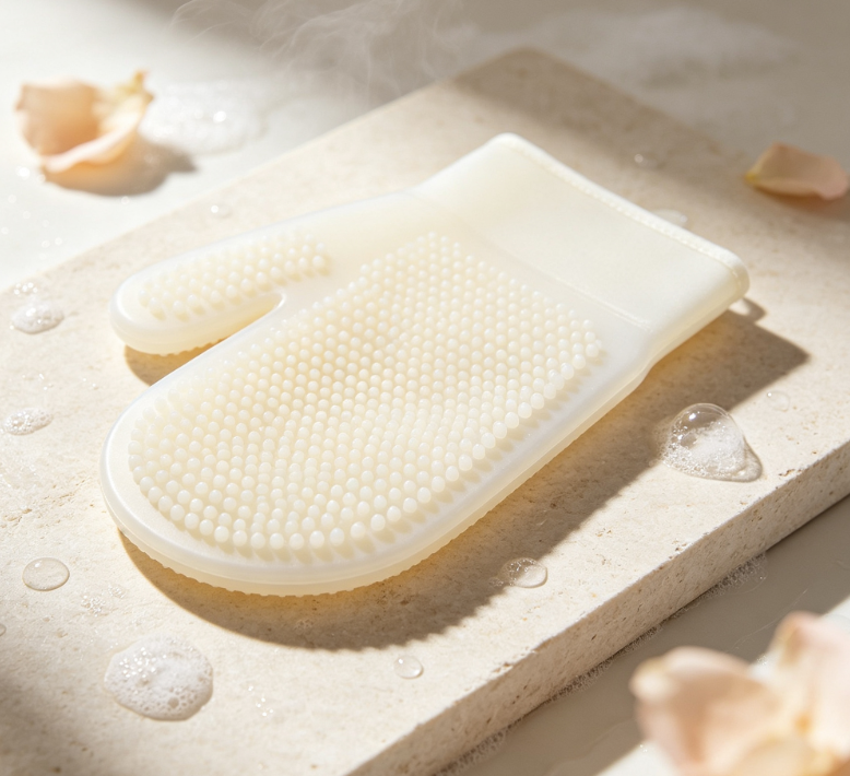 Silicone Spa Exfoliating Mitt, Household Body Scrub Glove for Skin Care - Image 2