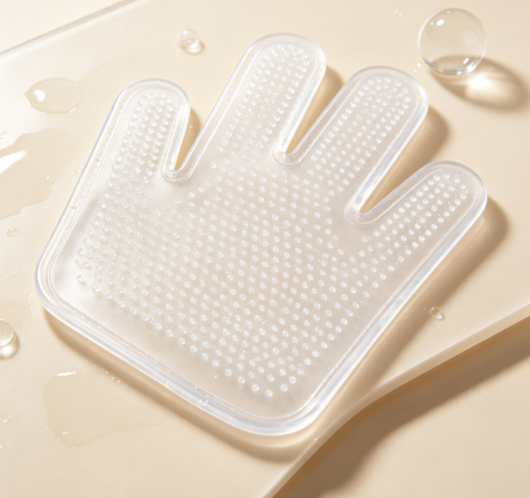 Waterproof Silicone Body Scrub Gloves, Household Bath & Cleaning Scrub Gloves - Image 2