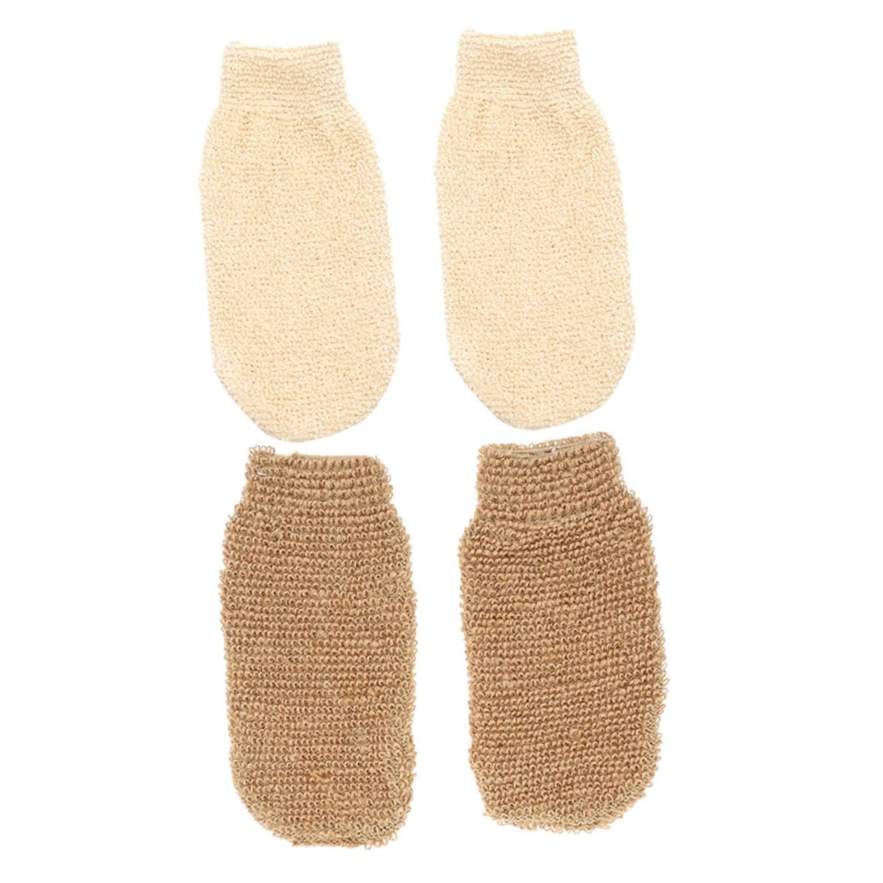 4-Pack Exfoliating Gloves | Back Cleansing and Care Tool | Reusable